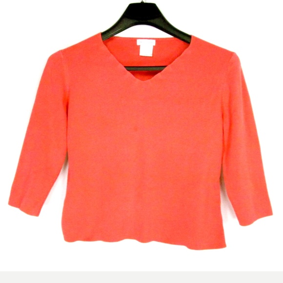 Pierre Cardin Women's Pullover Shirt Size L Orange - Picture 1 of 4